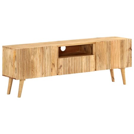 vidaXL Meuble TV 140x30x49 cm Bois de manguier massif