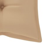 vidaXL Banc de jardin 2 places avec coussin 120 cm Gris Eucalyptus
