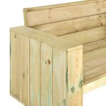 vidaXL Banc de jardin 139 cm Bois de pin imprégné