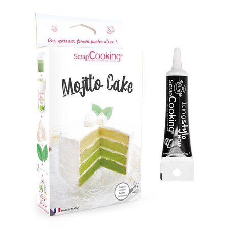 Coffret gâteau mojito + Stylo de glaçage noir