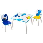 Worlds apart ensemble de table et de chaises 3 pièces dinosaurs
