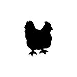 Ardoise Silhouette murale Poulet
