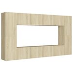 vidaXL Ensemble de meubles TV 8 Pièces Chêne sonoma Aggloméré