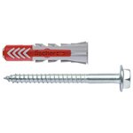 Fischer ensemble de chevilles avec vis duopower 10x50 s 25 pcs