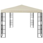 vidaXL Tonnelle 3x4 m Crème