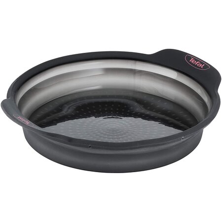 Moule crispybake 100  silicone à manqué 24 cm noir tefal