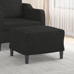 vidaXL Repose-pied Noir 60x50x41 cm Tissu