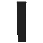 vidaXL Cache-radiateur Noir 112x19x81 cm MDF