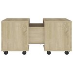 vidaXL Table basse Chêne sonoma 60x60x38 cm Aggloméré