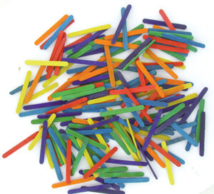 Bâtonnets en bois Multicolore 0 6 x 5 5 cm 200 pièces