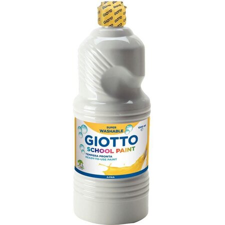 Flacon de 1L de gouache liquide lavable GIOTTO SCHOOL PAINT blanc