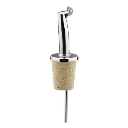 Bouchon verseur à clapet en inox et liège