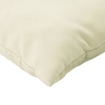 vidaXL Coussins décoratifs 4 Pièces crème 40x40 cm tissu