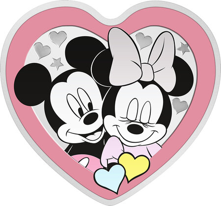 Monnaie en argent 2 dollars g 31.1 (1 oz) millésime 2023 disney love