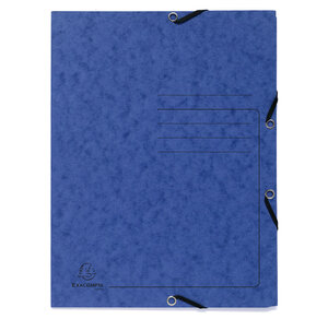 Chemise À Élastique 3 Rabats Carte Lustrée 355gm2 - A4 - X 25 - Exacompta