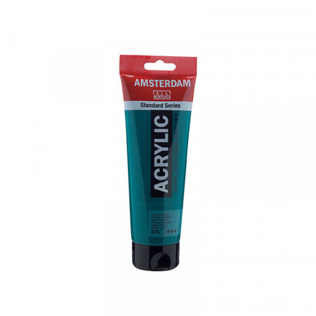 Tube peinture acrylique vert phtalo 250 ml - amsterdam royal talens