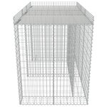 vidaXL Mur en gabion pour poubelle Acier galvanisé 190x100x130 cm