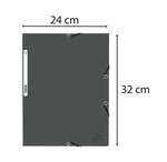 Chemise À Élastiques 3 Rabats Carte Lustrée 355g/m2 - X 50 - Exacompta