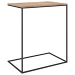 vidaXL Table d'appoint Noir 55x35x66 cm Bois d'ingénierie