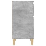 vidaXL Tables de chevet 2 Pièces gris béton 40x35x70 cm