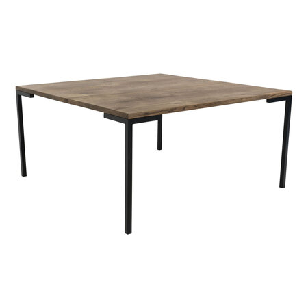 Table basse en chêne fumé 90 x 90 x 45 cm