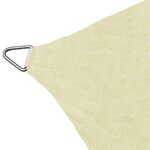 vidaXL Parasol en PEHD carré 3 6 x 3 6 m Crème