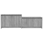 vidaXL Meuble TV Sonoma gris 146 5x35x50 cm Aggloméré