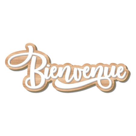Décoration murale bienvenue