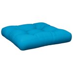 vidaXL Coussins de palette 2 Pièces bleu tissu