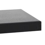 vidaXL Socle de parasol Granite 20 kg Carré Noir