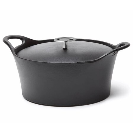 CUISINOX Casserole émaillée en fonte 1 6 L 20 cm Noir