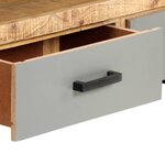 vidaXL Meuble TV 130 x 30 x 50 cm Bois massif de manguier