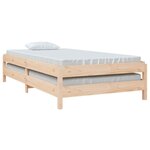vidaXL Lit empilable 80x200 cm Bois de pin massif