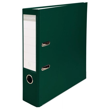 Classeur à levier A4 dos 8 cm vert foncé EXACOMPTA