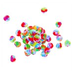40 pompons en acrylique - Arc en ciel