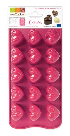 Moule en silicone pour chocolat Coeur