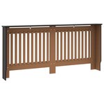 vidaXL Cache-radiateur Noir 172x19x81 cm MDF