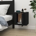 vidaXL Meuble TV mural Noir 40x34 5x40 cm