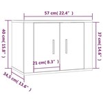vidaXL Ensemble de meubles TV 4 Pièces Blanc brillant Bois d'ingénierie