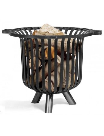 Chauffe terrasse, braséro en acier noir VERONA Ø 60 cm
