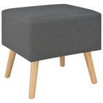 vidaXL Table de chevet Gris foncé 40x35x40 cm Tissu