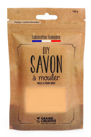 Pain de savon 100 g opaque pèche