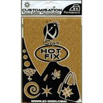 Tissu thermocollant pailleté Doré