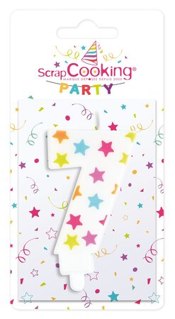 Bougie d'anniversaire numéro 7