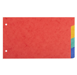 Intercalaires Pour Fiches Bristol En Carte Lustrée 225g/m2 4 Positions - 125x200mm - Blanc - X 10 - Exacompta