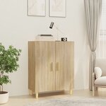 vidaXL Buffet Chêne sonoma 70x34x90 cm Bois d'ingénierie