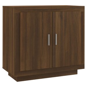 vidaXL Buffet Chêne marron 80x40x75 cm Bois d'ingénierie