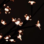 vidaXL Arbre à LED fleur de cerisier 84 LED Blanc chaud 120 cm