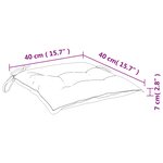 vidaXL Coussins de chaise 6 Pièces rayures bleues et blanches 40x40x7 cm