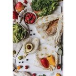 Feuilles d'Emballage Alimentaire à la Cire d'Abeille - Plusieurs Taille - Lot de 10 - 250x280